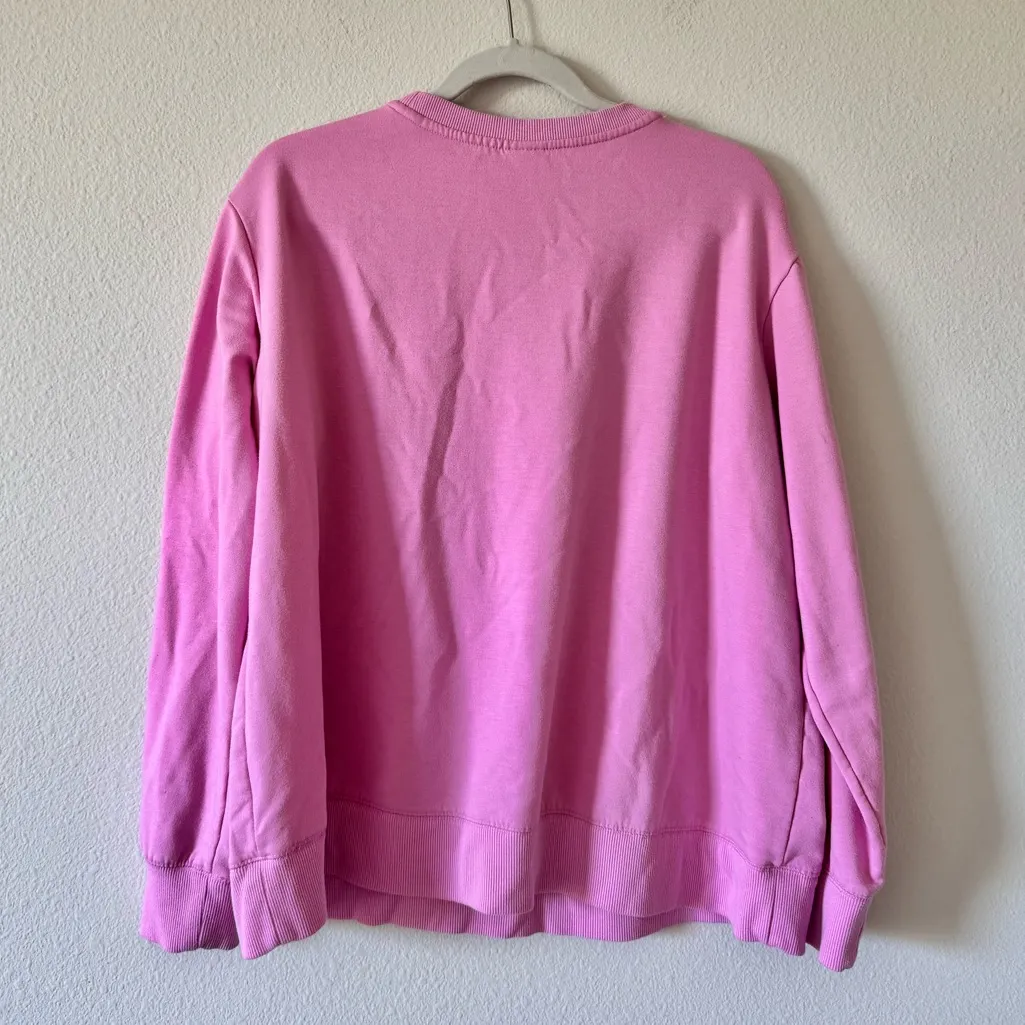 Pink stars above pullover crewneck XXL - Image 2