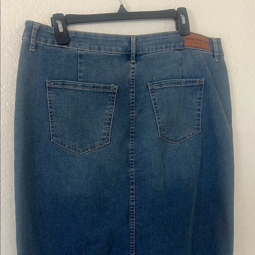 Marc New York 
Women's Blue long Denim Skirt Size 16 (NWT) - Image 7