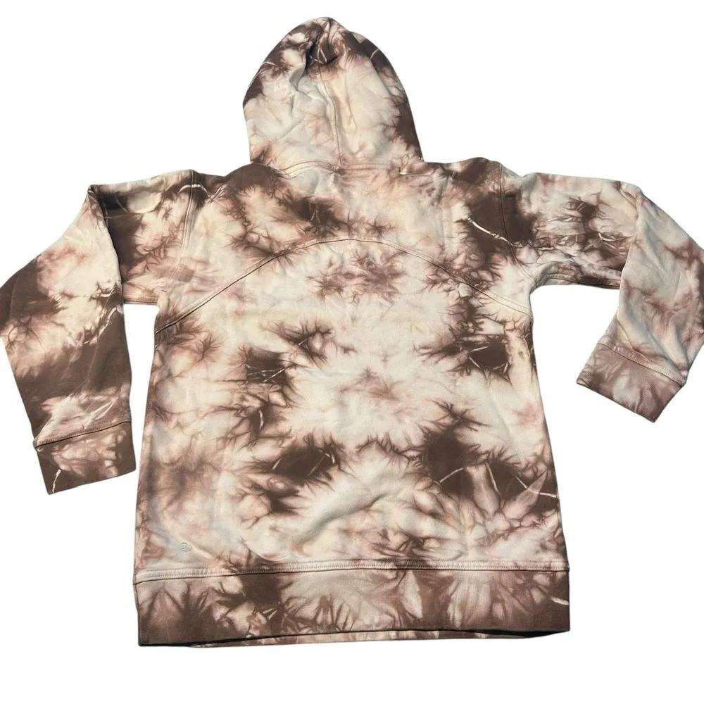 Lululemon Women’s 6 All Yours Hoodie Sweatshirt Earth Dye Clay Brown 100% Cotton - Image 4