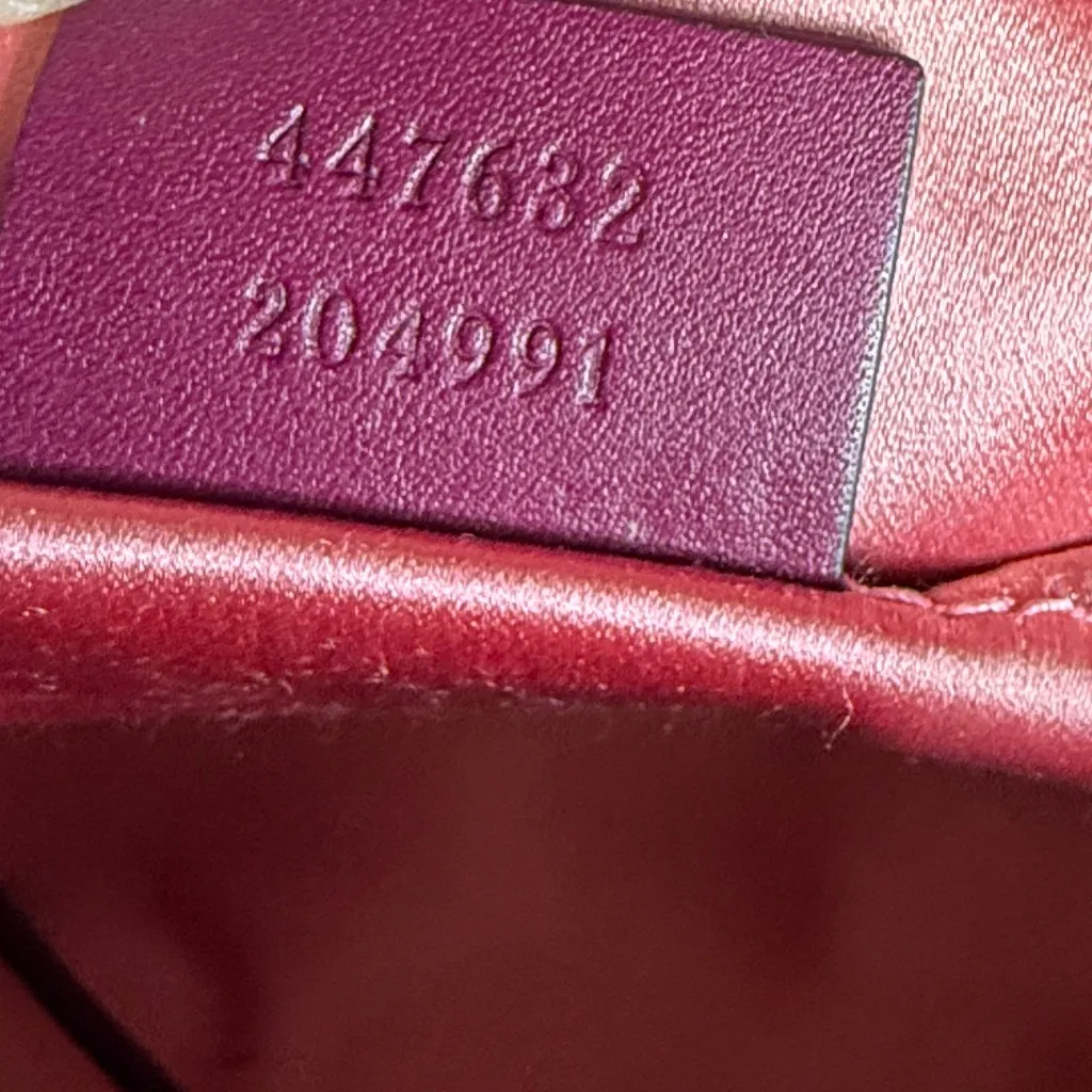 Gucci GG Velvet Marmont Camera Bag, Fuchsia - Image 10