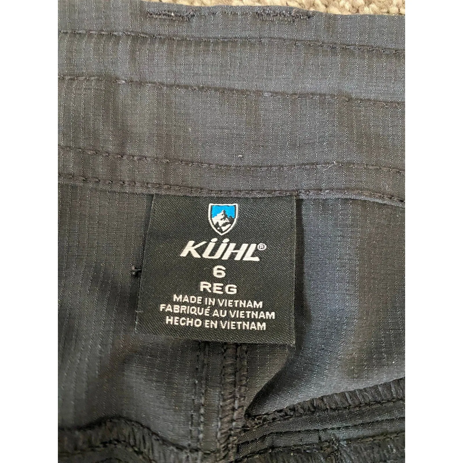 KÜHL Women’s Convertible Cargo Pants Size 6 Regular Black Hiking Outdoor - Image 3