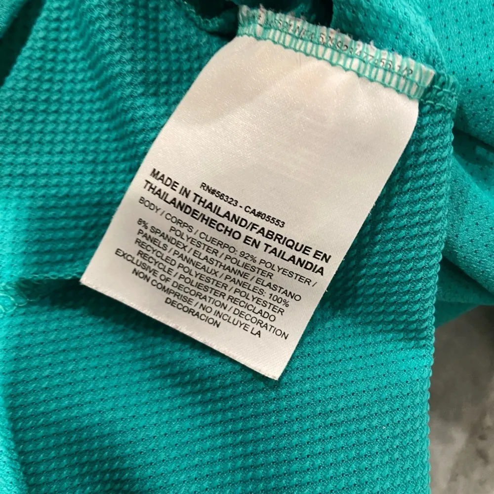 Nike Size XS Turquoise Dri-Fit Racerback Athletic Tank Top Zipper Pocket Running - Image 11