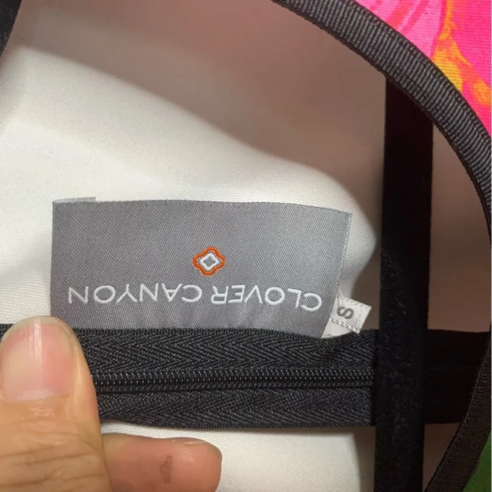 Clover Canyon scoop neck scuba bodycon vibrant‎ floral dress size small vacation - Image 6