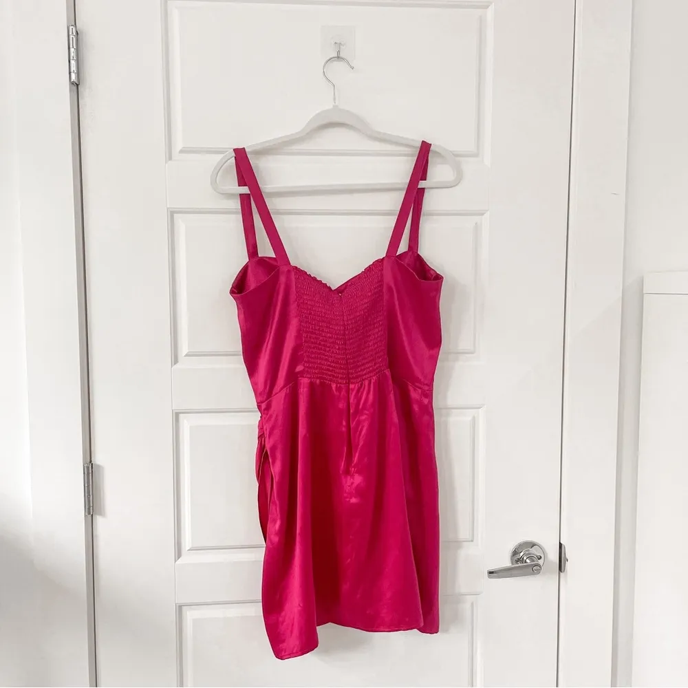 Reformation Fonda Dress Rhubarb Silk - Image 41