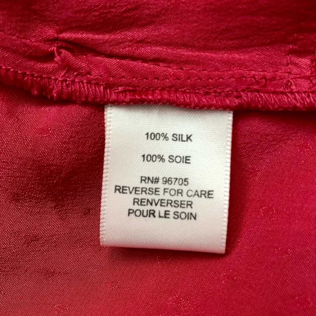 Rebecca Taylor Size 2 Silk Raspberry Pink Polka Dot Ruffle Dress Coquette Spring - Image 9