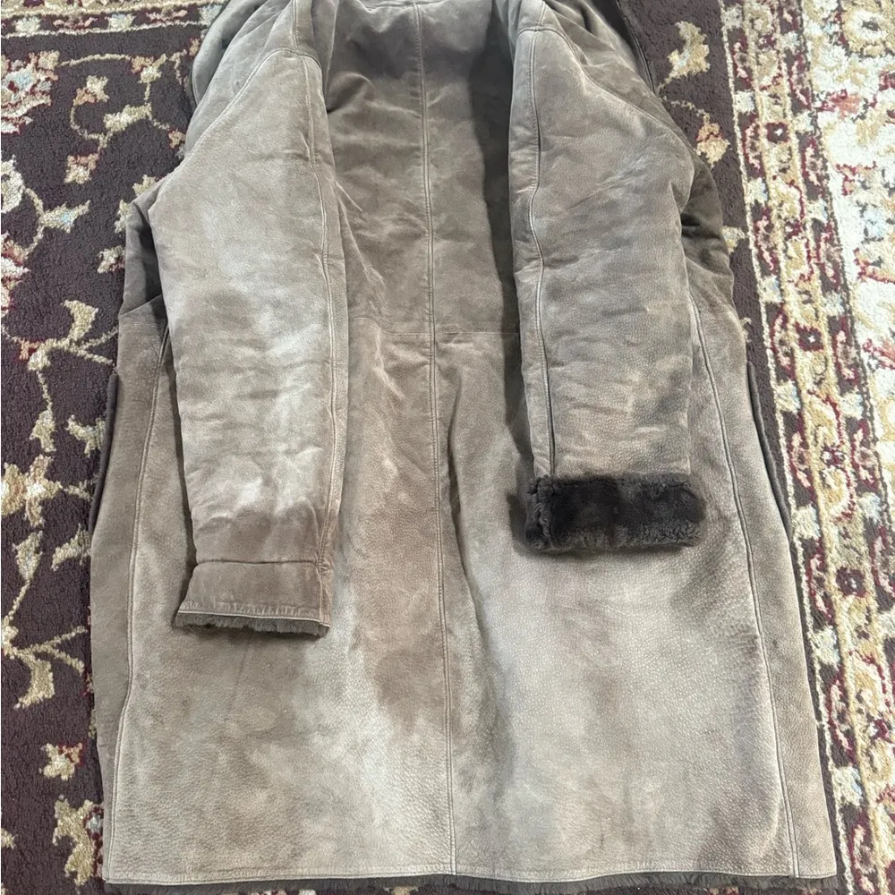 Brown Faux Fur Lined Women's Coat - Image 6