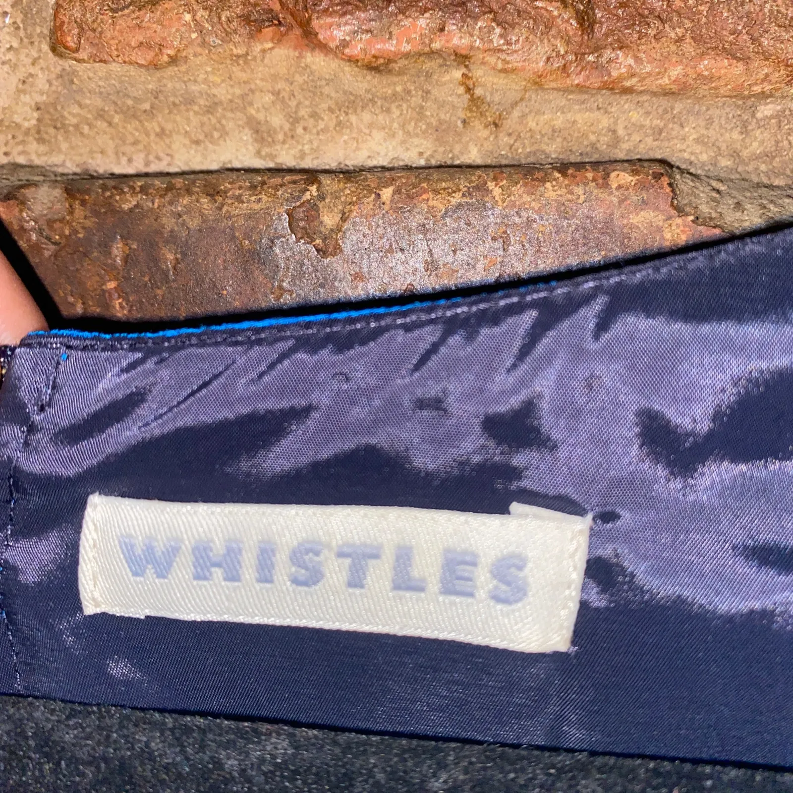 Whistles Blue Sleeveless Surplice V - Image 4