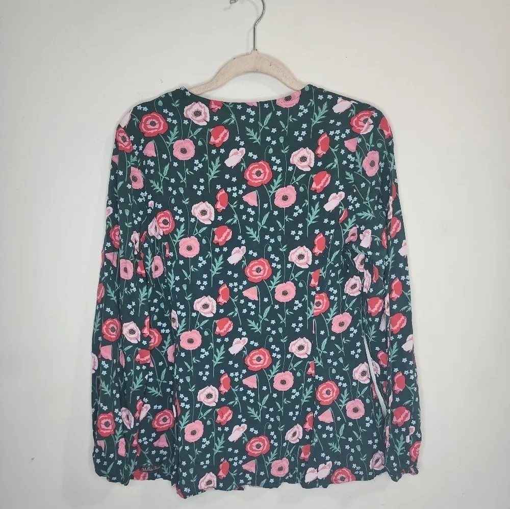 Matilda Jane Yesteryear Green Floral Bohemian Women S Button Front Blouse - Image 10