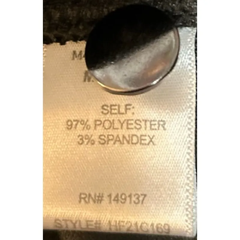 Hyfve Hyfve Hyfve Women's/Junior's Black Faux Suede Zip Jacket Size M‎ Size M - Image 6