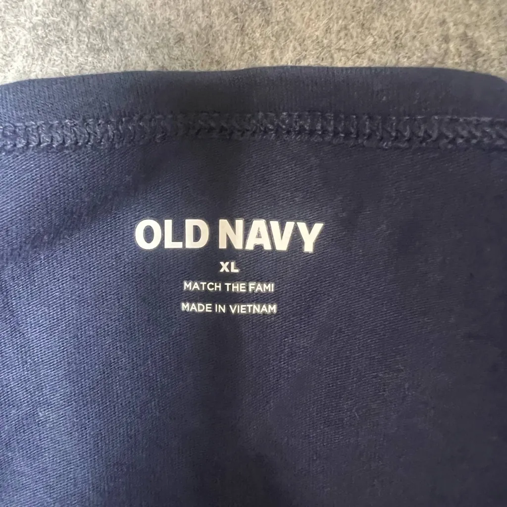 Old‎ Navy Woman Size XL Navy Blue American Flag NWT Tank Top - Image 4