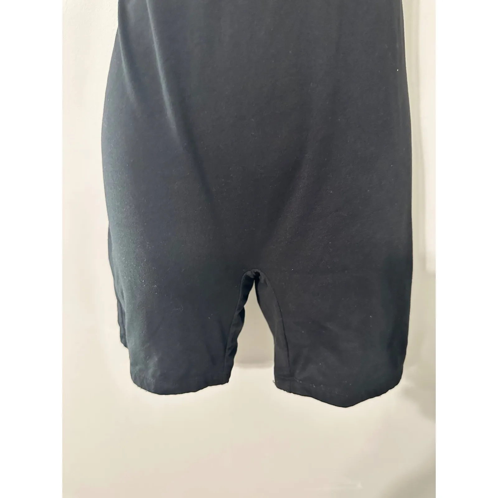 BUMPSUIT REVOLVE THE ROMEE COMBISHORT ROMPER ONE SHOULDER BLACK EUC SIZE L Size L - Image 4