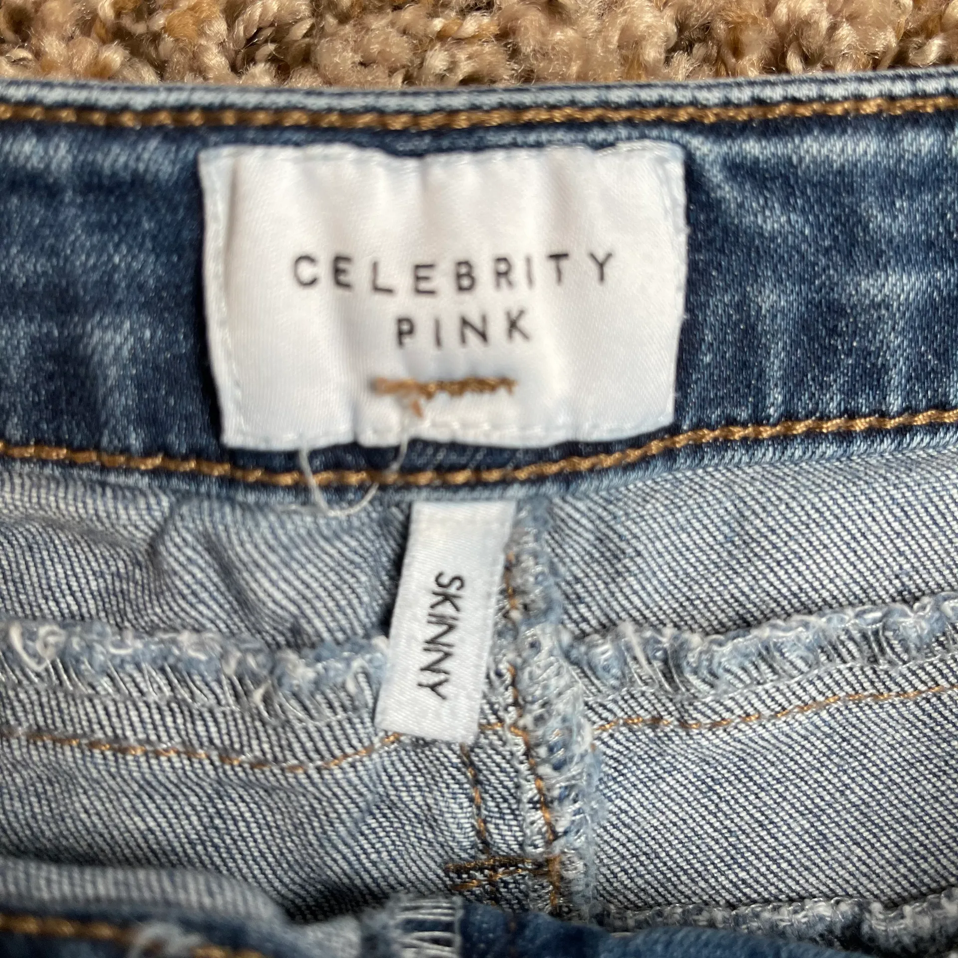 Celebrity Pink High Waisted Skiny Distressed Jean - Image 5
