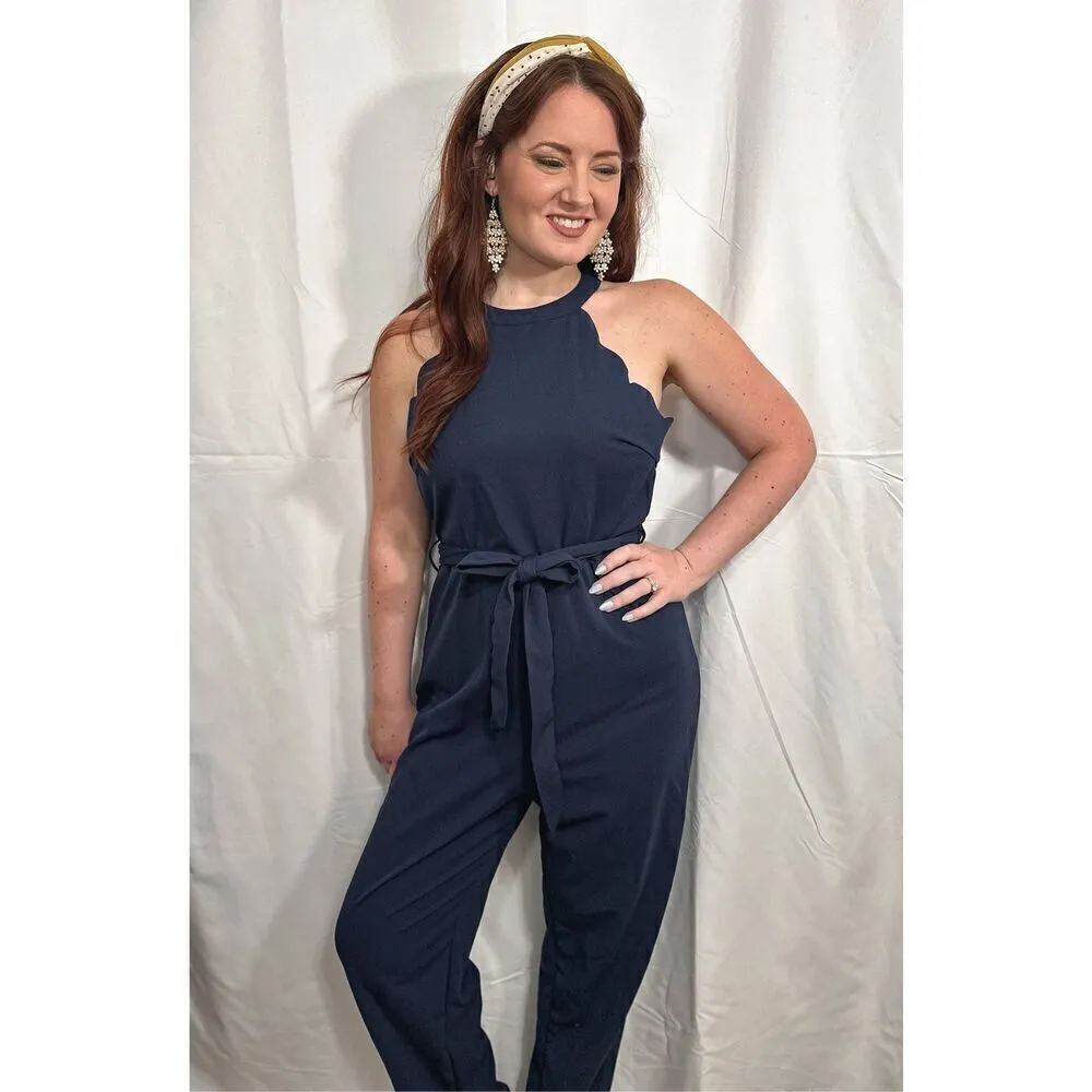 Adorable Navy Romper - Image 11