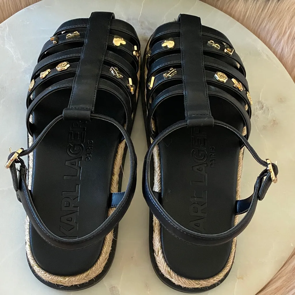 NWT KARL LAGERFELD PARIS
Women's Chaselyn Espadrille Sandals - Image 3