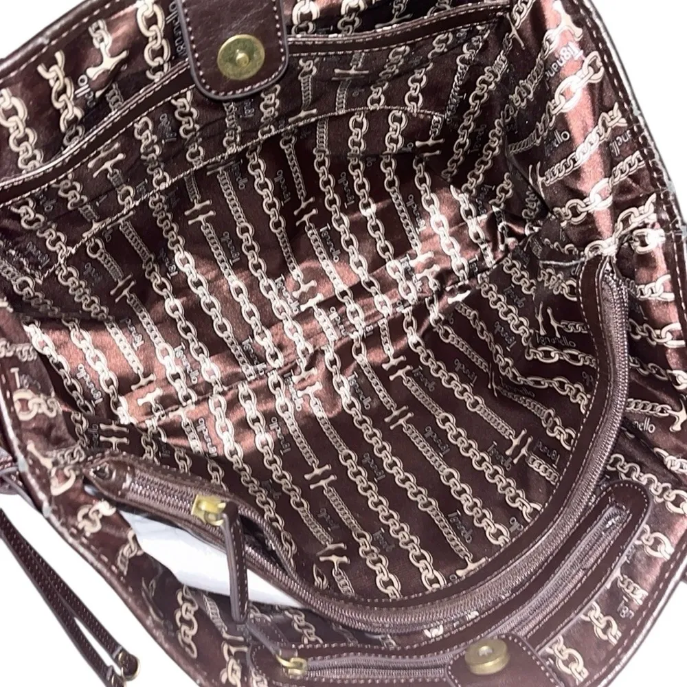 Tignanello Brown Leather Tote Bag - Image 7