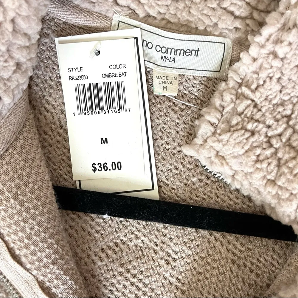 no comment Quarter Zip Sherpa - Image 5