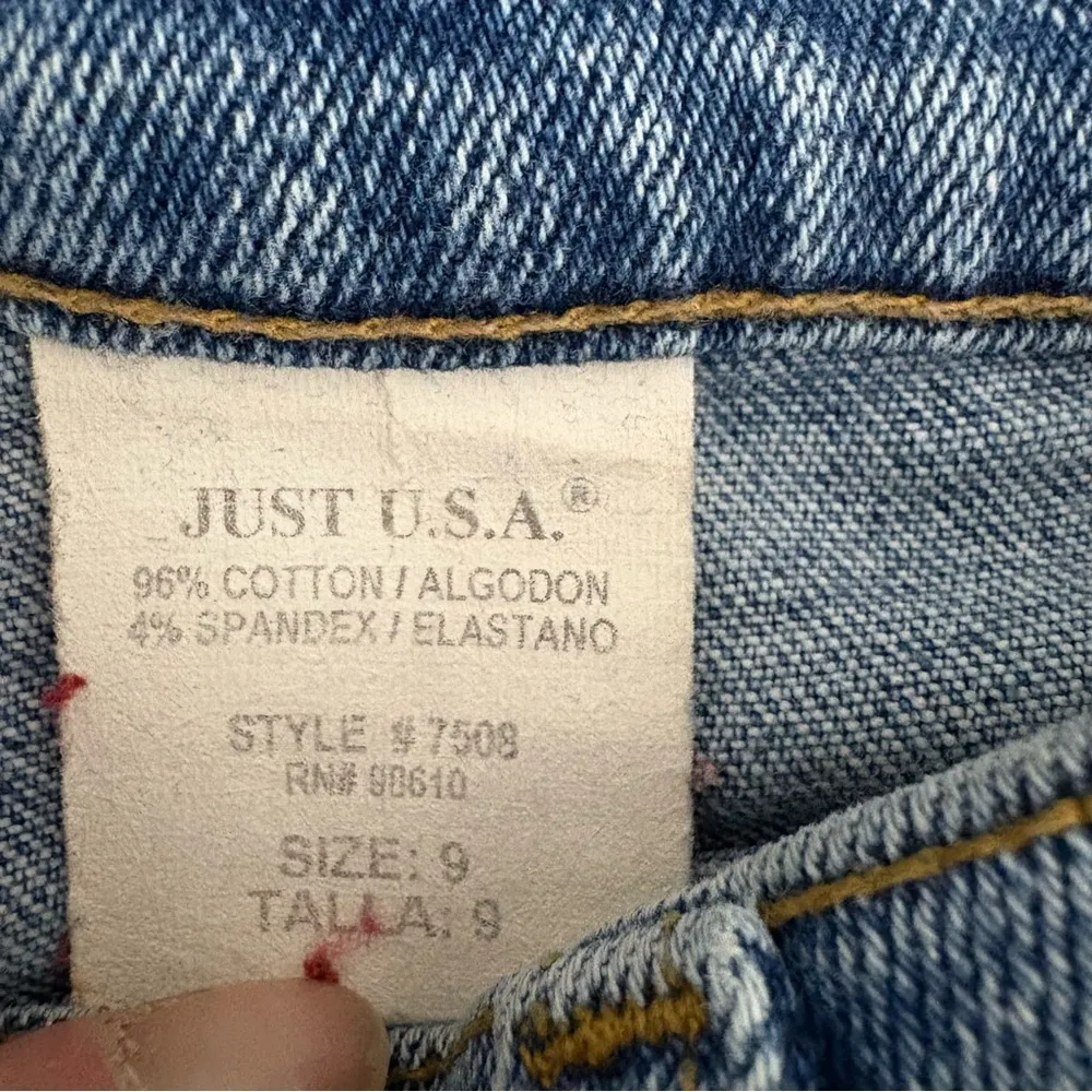 Just USA Blue Denim cropped Jeans - Image 14
