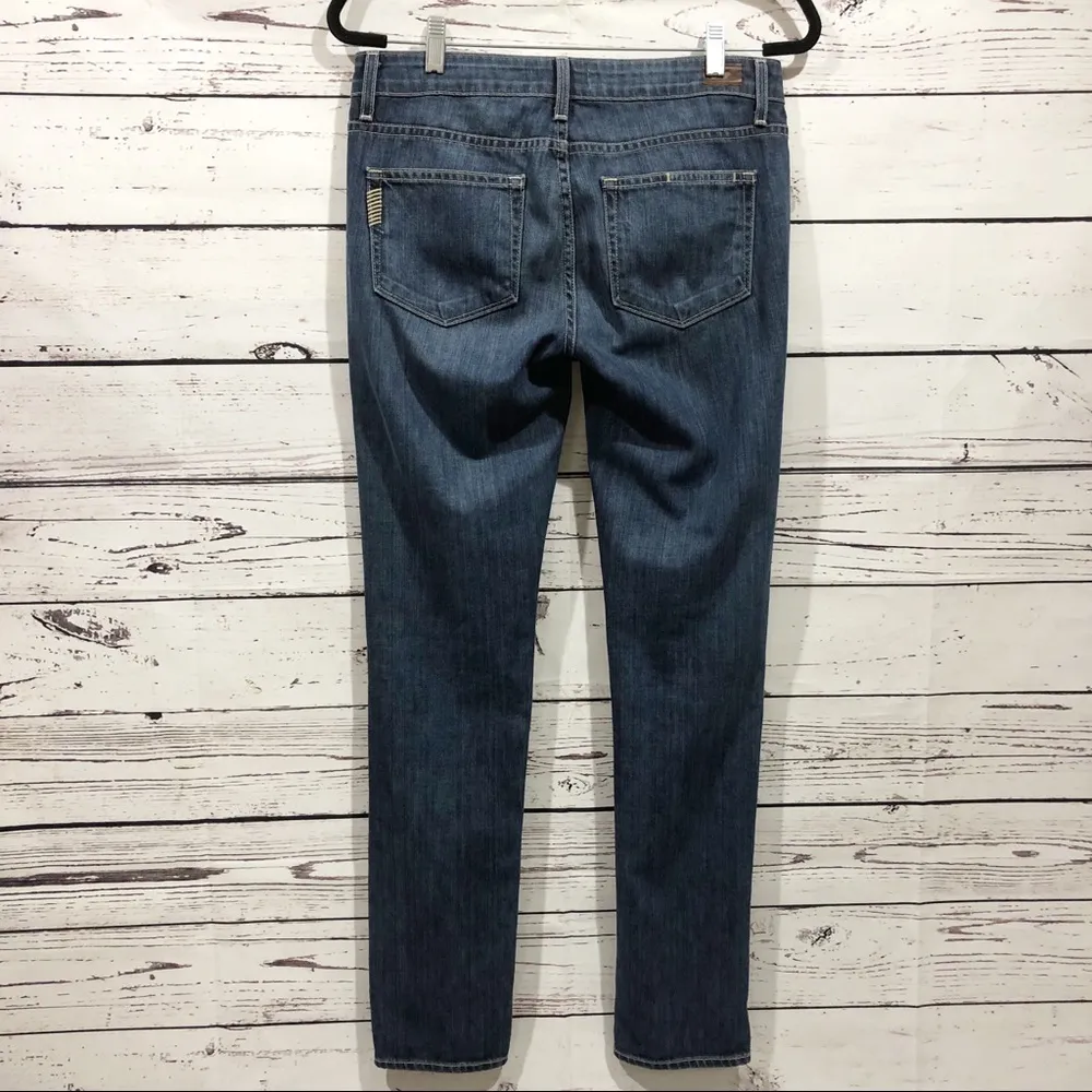 Paige Jimmy Jimmy Skinny Distressed Patchwork Plaid Jeans - Image 4