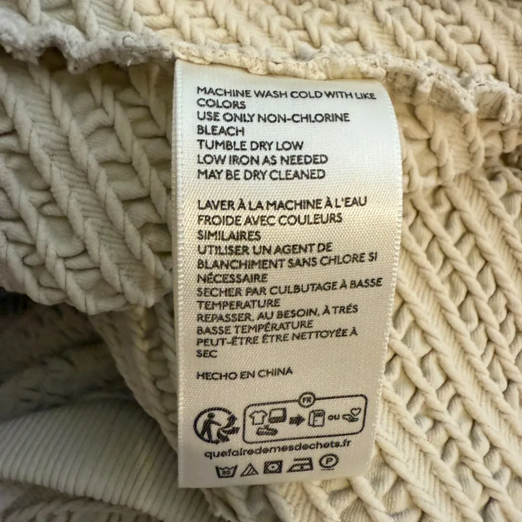 Free People Gabby Seamless Midi Dress Womens XS/S Ivory Wet Plaster Textured NWT - Image 16