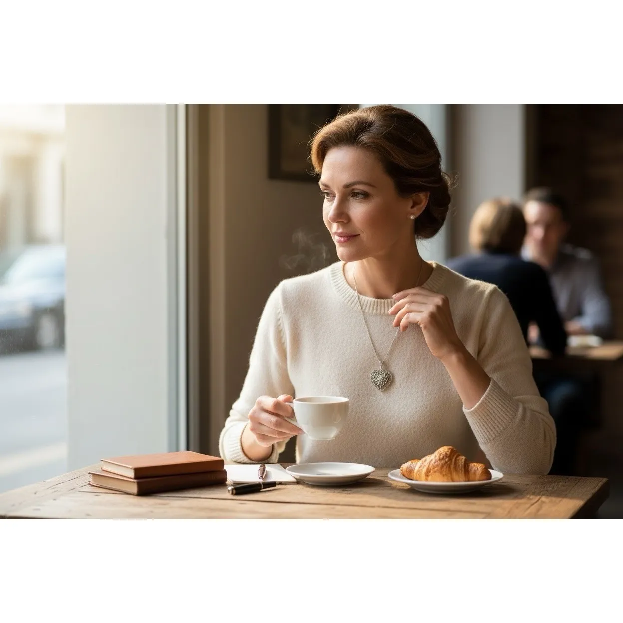 Sterling Necklace Chain-925 Italy-Filigree Heart Pendant-Silver  22" 6g - Image 11