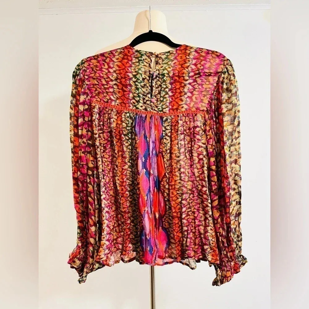 Anthropologie Bl-nk London Miranda Peasant Blouse Size XS NWT - Image 3
