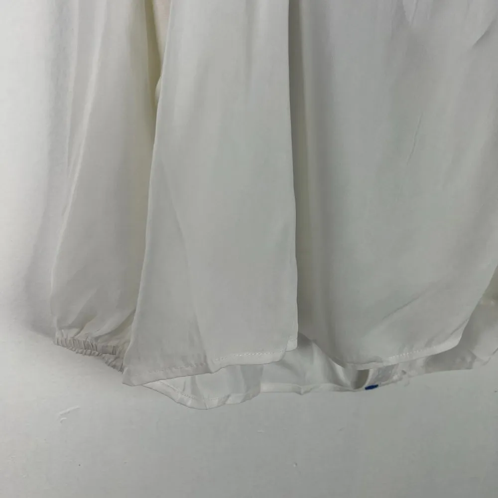 NWT Line & Dot Valor Embroidery Off the Shoulder Top White Size Large L NEW - Image 14