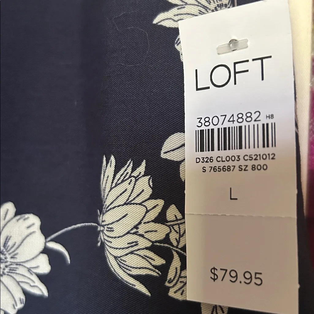 Loft Fluid wide leg pants Large NWT - Image 4