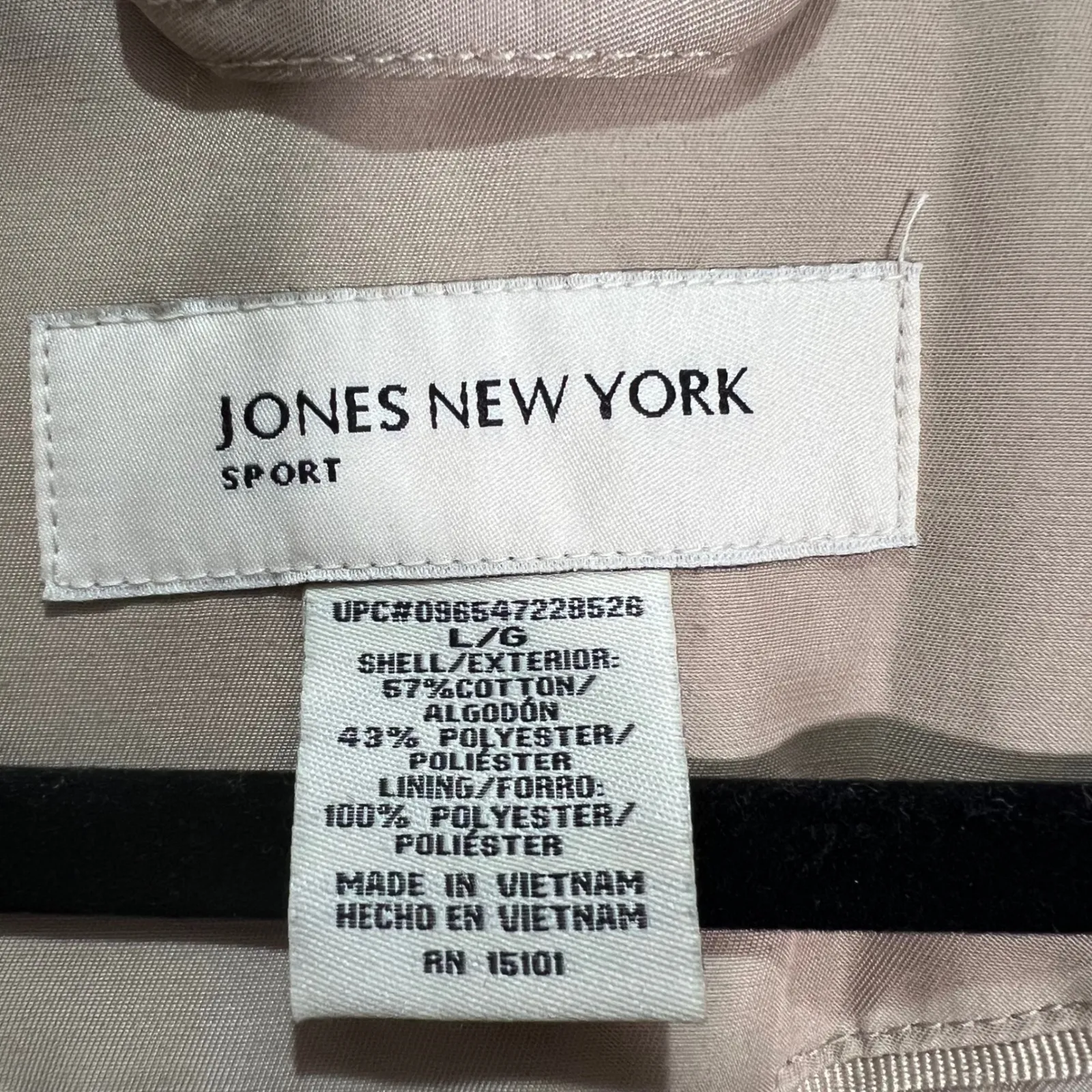 Jones New York Sport Trench Coat Removable Hood Beige Large NWT Fall Winter - Image 4