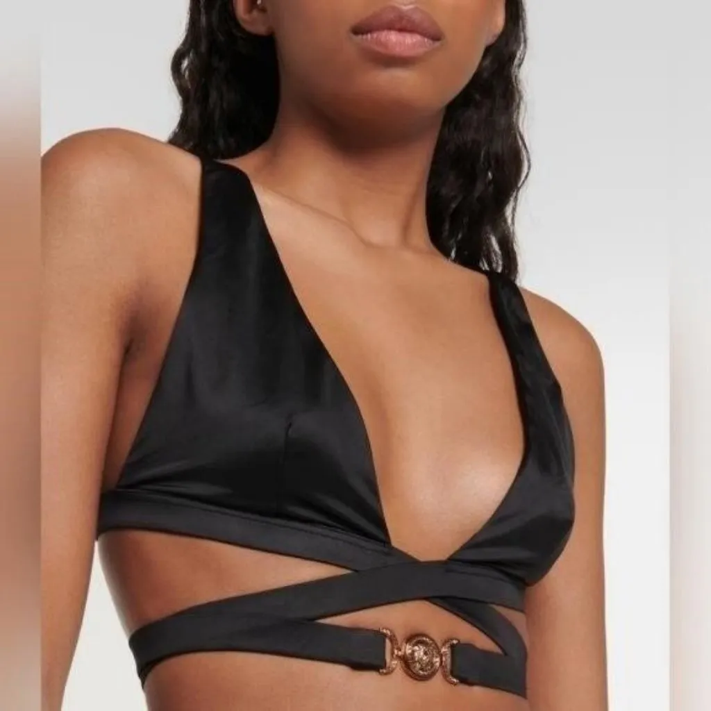 💯 Original New with Tags  VERSACE La Medusa bikini top - Image 8