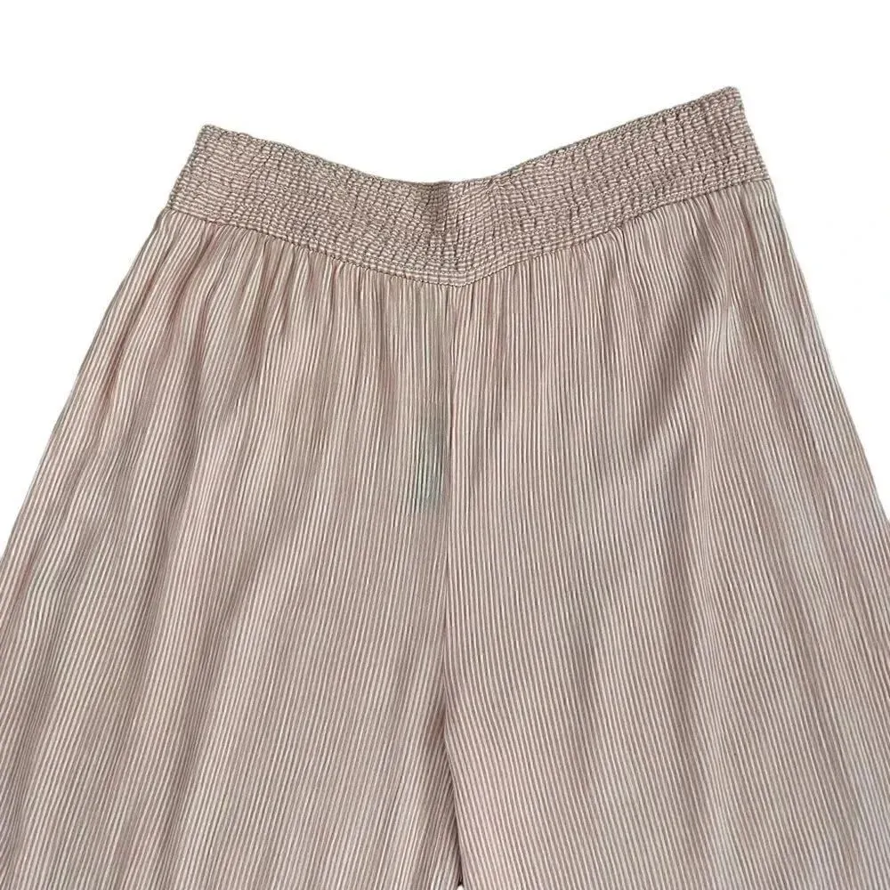 Russell Kemp Bohemian Striped Wide Leg Loungewear Pull On Oversized Pants XSmall Orange Size XS - Image 2