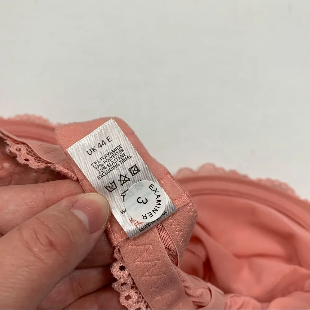 Asos Ivory Rose Curve Non Padded Lace Balconette Bra Dusty Pink NWT Size undefined - Image 7