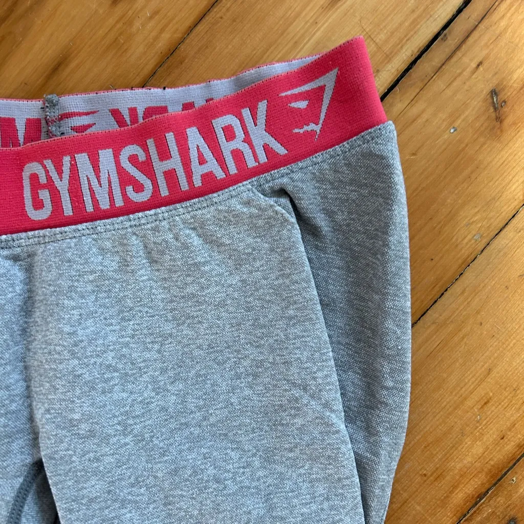 Gymshark Flex Leggings - Light Grey Marl Pink medium - Image 4