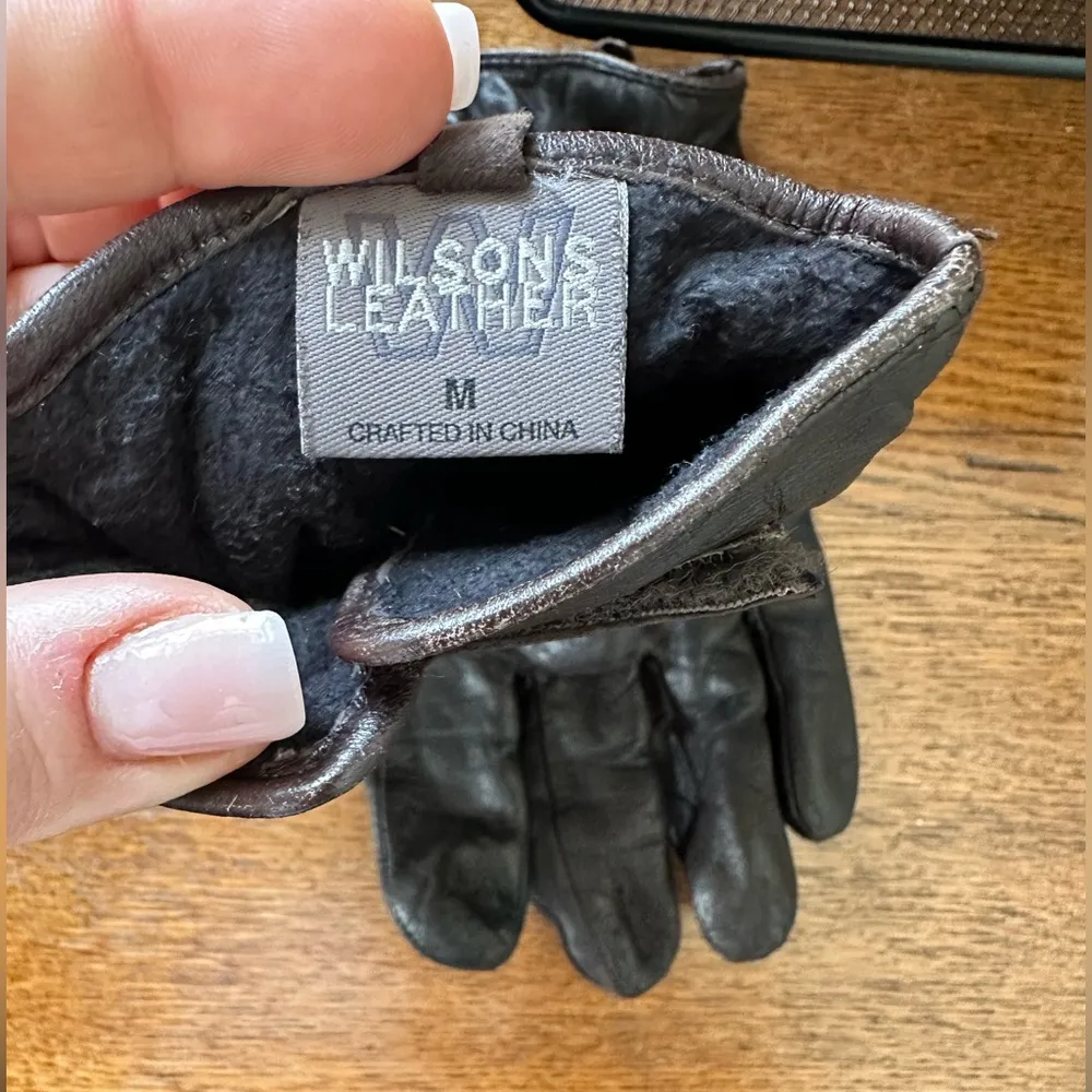 Women’s Wilson’s Leather Brown Gloves - Image 5