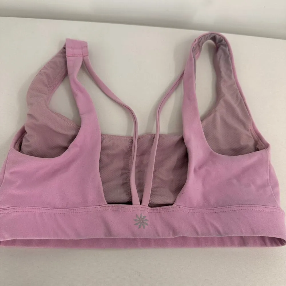 Athleta Pink Sports Bra Size XS - Image 3