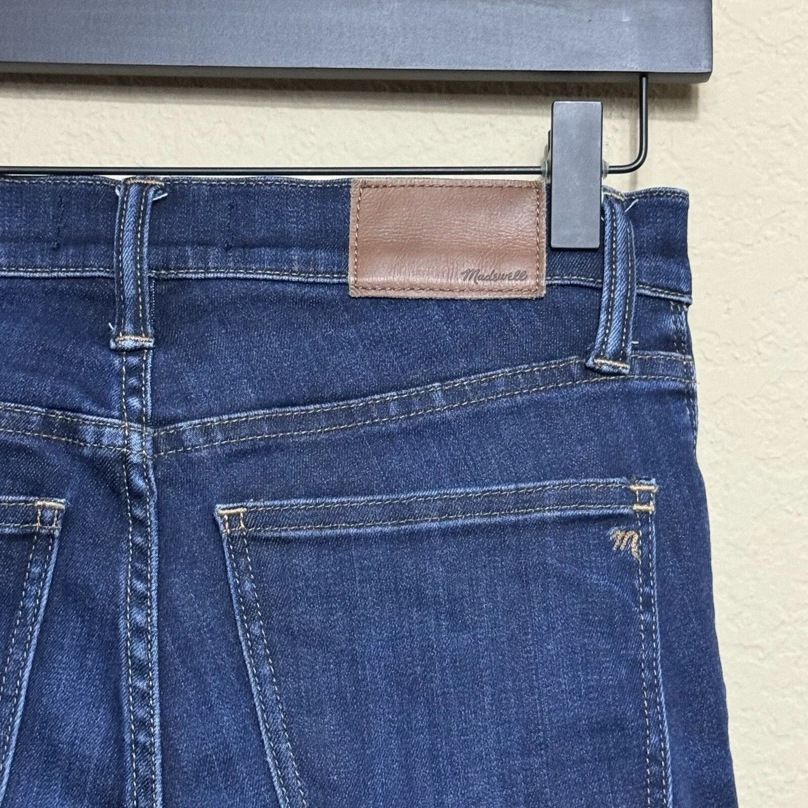 Madewell Larkspur Dark Wash 9-Inch High-Rise Skinny Jeans Women's 25S Stretch - Image 9