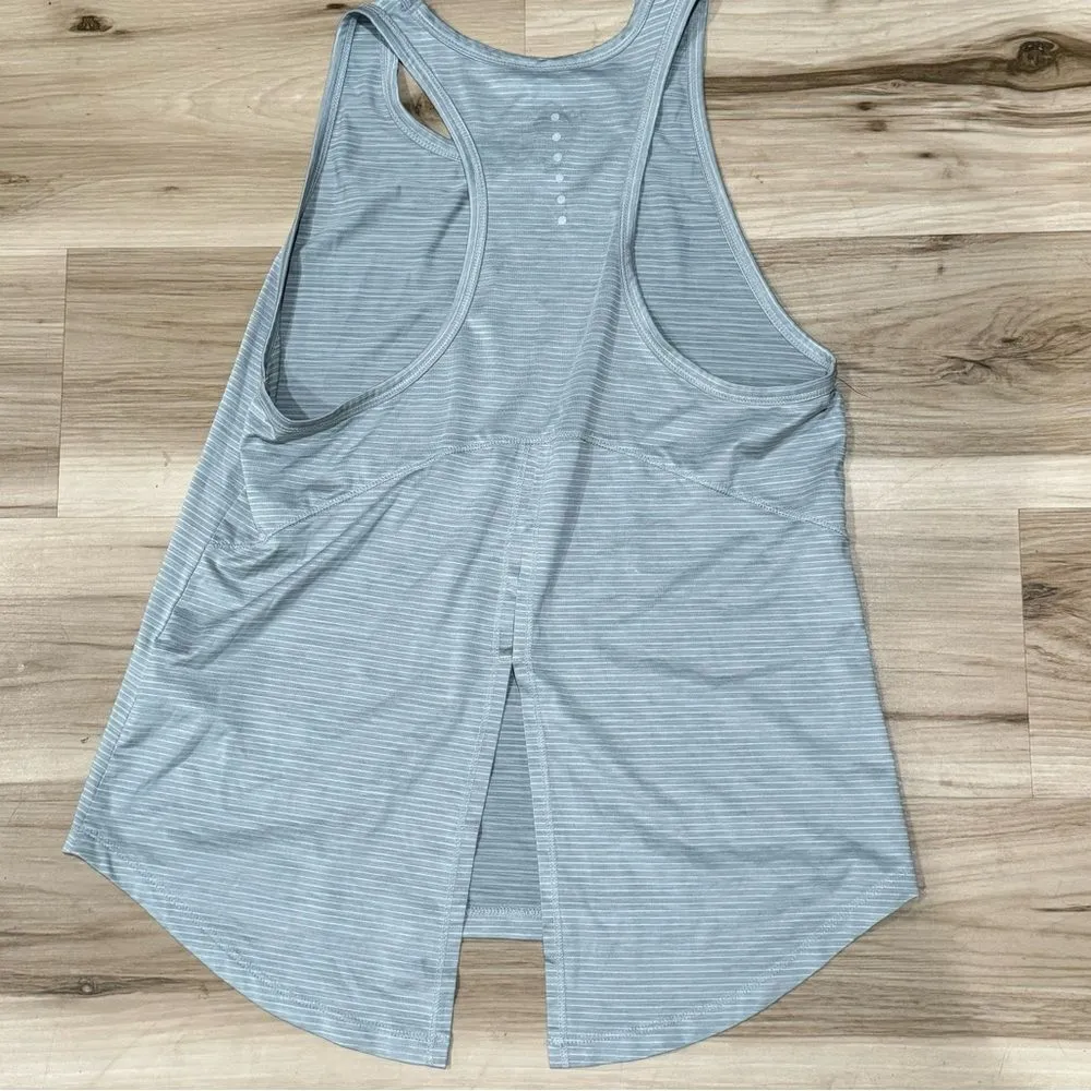 Asics Grey Open Back Tank Top Women’s Medium - Image 3