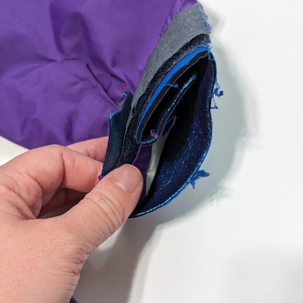 Vintage 80s Patagonia Kayak Paddling Jacket Pullover Hooded Purple Neoprene XS - Image 7