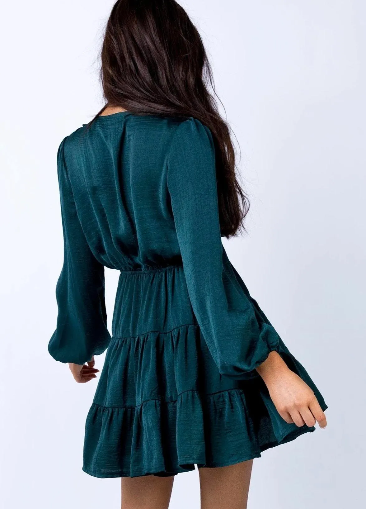 Princess Polly teal mini dress - Image 4