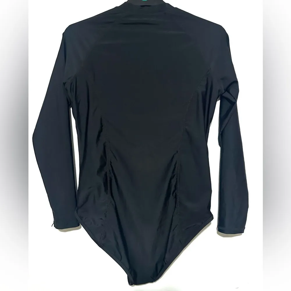 NWT Baleaf Flyleaf 1/2 Zip Long Sleeve BlackSwimsuit UV Block Large - Image 3