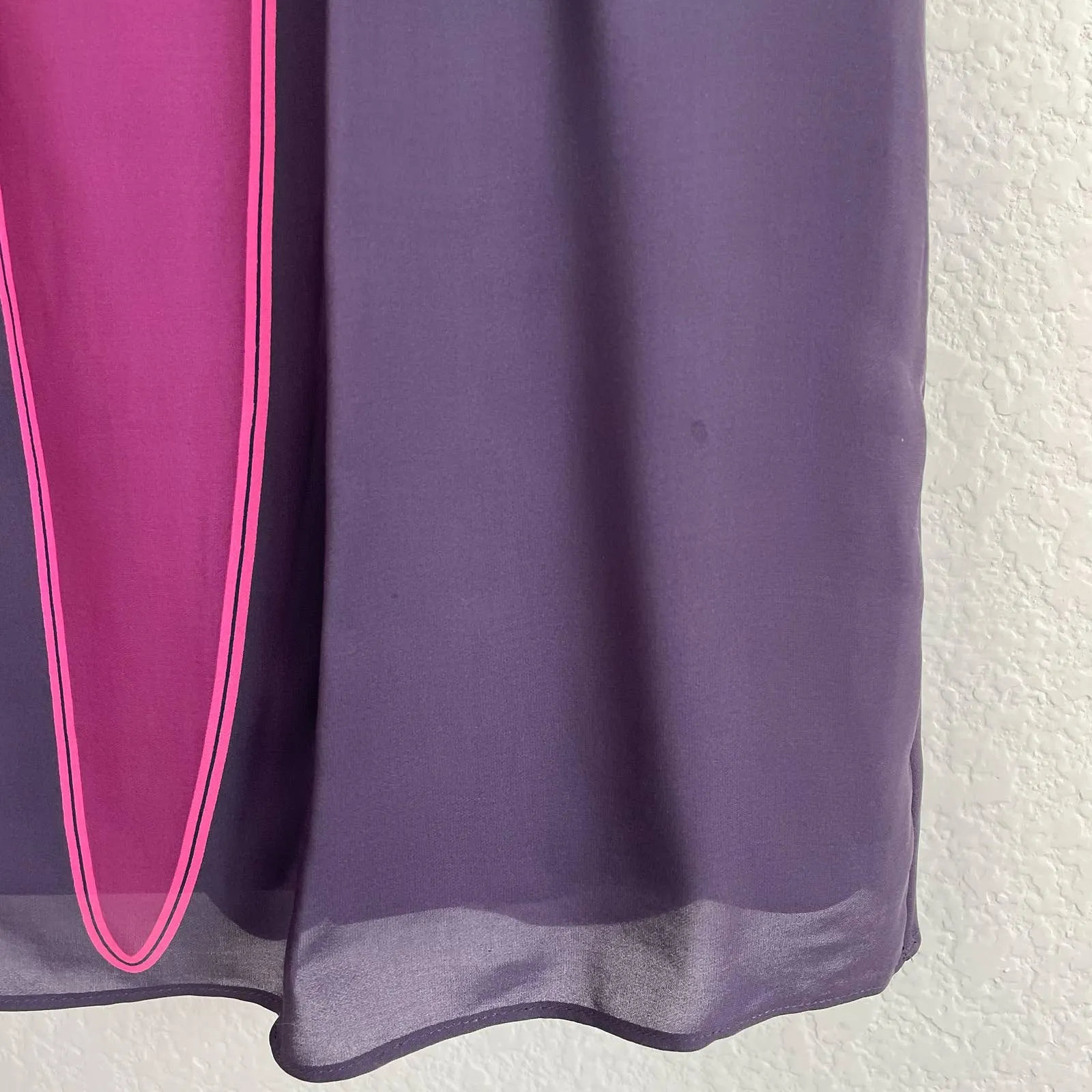 TIBI Purple Pink Silk Mini Dress - Image 11