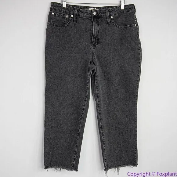 Madewell Curvy Petite‎ Perfect Vintage Straight Jean in Lunar Wash, 33P - Image 4