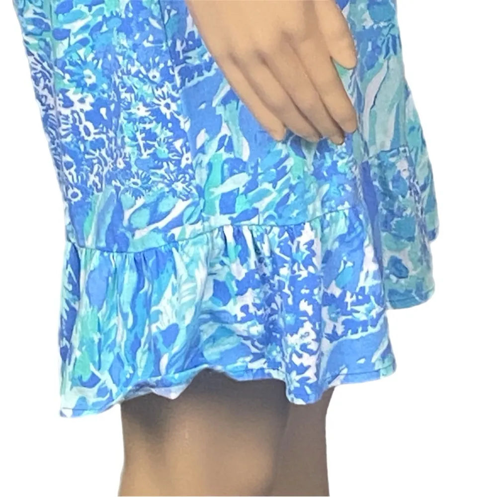 LILLY PULITZER Rejina Shift Dress in Blue Haven Hey Hey Soliel print Small EUC - Image 7