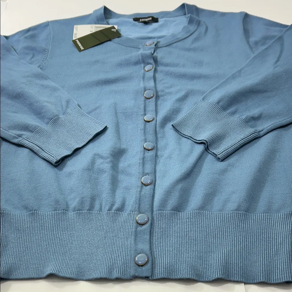 Premise Sky Blue Knit Top - Image 7