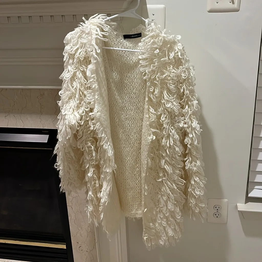 Denim 24/7 Size large Loop knitted sweater White - Image 8