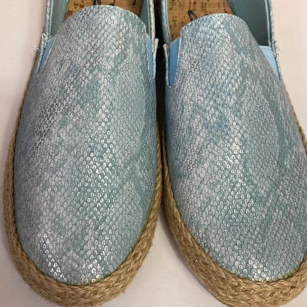 Seven7 Cape Azul chambray blue snakeskin espadrilles 8 - Image 2