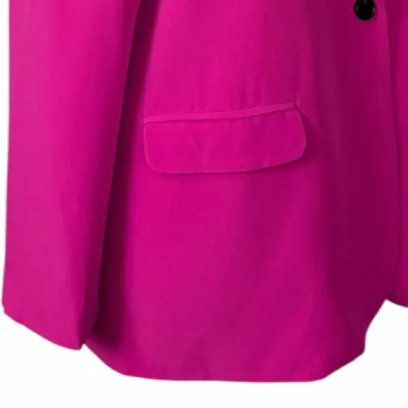 Vince Camuto Women’s XXL Fuchsia Pink Stretch Blazer One Button Notch Lapel - Image 12