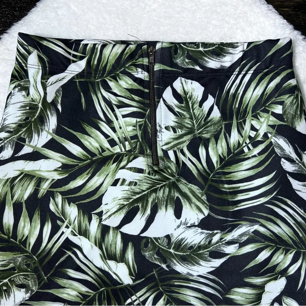 Palm Tree Print Midi Skirt - Image 5
