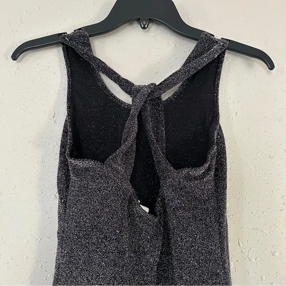 Finesse Silver Sparkly Glitter Mini Dress Party New Year’s Eve Small NYE Formal - Image 5