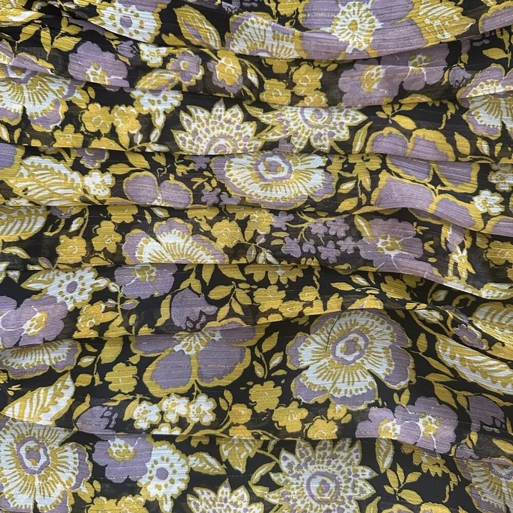 NEW Zara Floral Ruched One Shoulder Mini Dress Cocktail Party Size Small NWT - Image 6