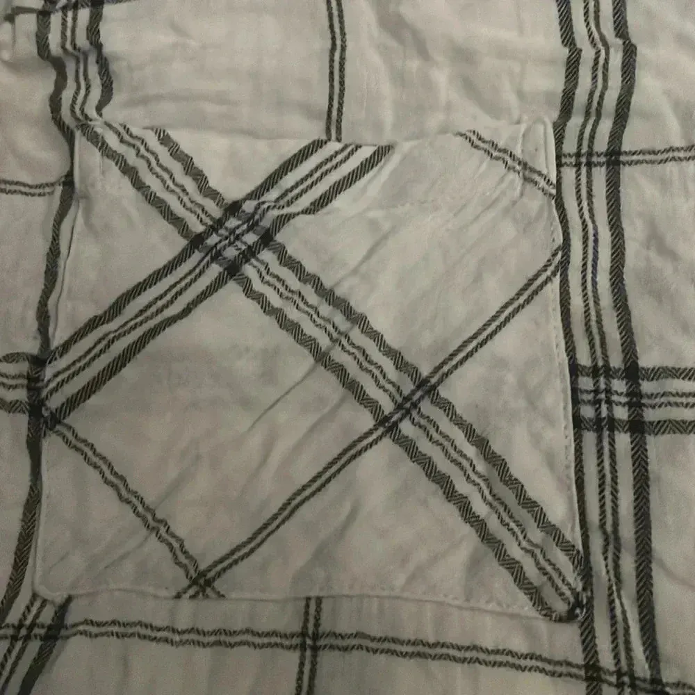 Patterned shirt button up Black Size 2X - Image 5